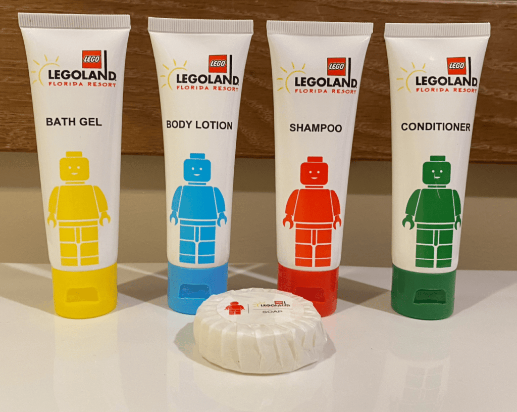 Legoland Shampoo bottles